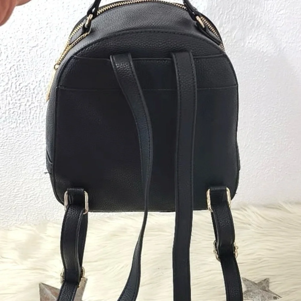 House of Harlow 1960 Black Textured Faux Leather Mini Backpack NWOT - Picture 6 of 10
